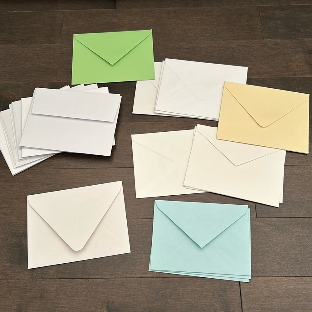 Assorted Blank Envelopes, Greeting Card Making Stationery Supplies Paper Craft